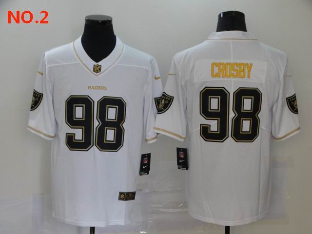 Men's Las Vegas Raiders 98 Maxx Crosby Jersey NO.2;